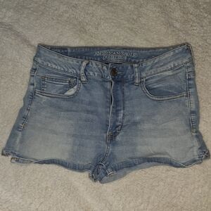 American Eagle Outfitters Women's Faded Blue Jean Shorts